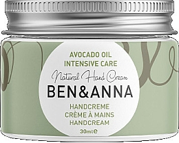 Düfte, Parfümerie und Kosmetik Intensiv pflegende natürliche Handcreme mit Avocadoöl - Ben & Anna Handcreme Intensive Care