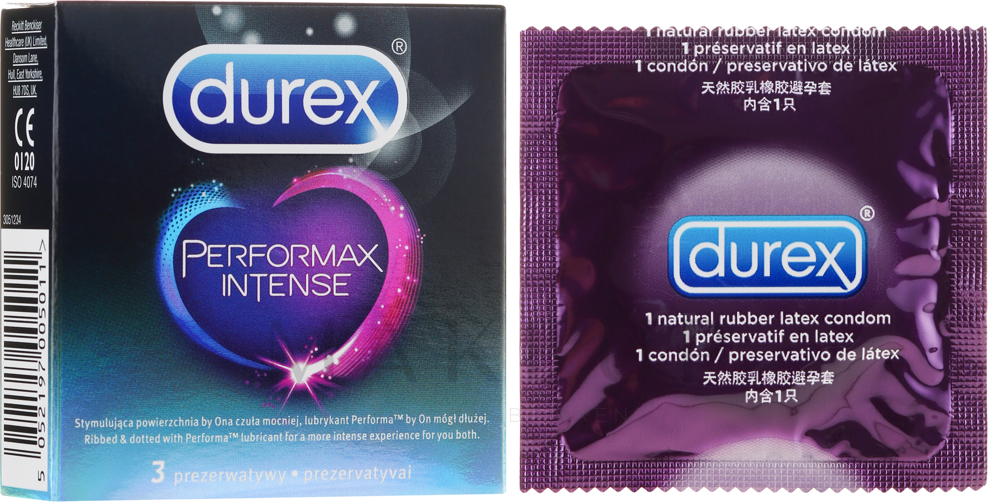 Kondome 3 St. - Durex Performax Intense — Bild 3 St.