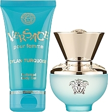 Versace Set Versace Dylan Turquoise Pour Femme - Duftset (Eau de Toilette 30ml + Körpergel 50ml) — Bild N2