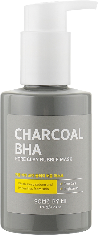 Schaummaske gegen Mitesser - Some By Mi Charcoal BHA Pore Clay Bubble Mask — Bild N1