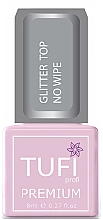 Düfte, Parfümerie und Kosmetik Gel-Nagelüberlack ohne Klebeschicht mit Mikroglanz - Tufi Profi Premium Glitter Top No Wipe