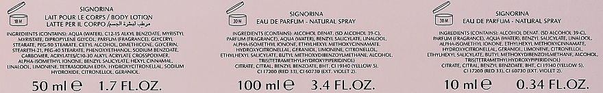 Duftset (Körperlotion 50 ml + Eau de Parfum 100 ml + Eau de Parfum 10 ml) - Salvatore Ferragamo Signorina  — Bild N3