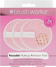 Silikonschwämme für die Gesichtsreinigung - Brushworks Reusable Makeup Remover Pads  — Bild N2