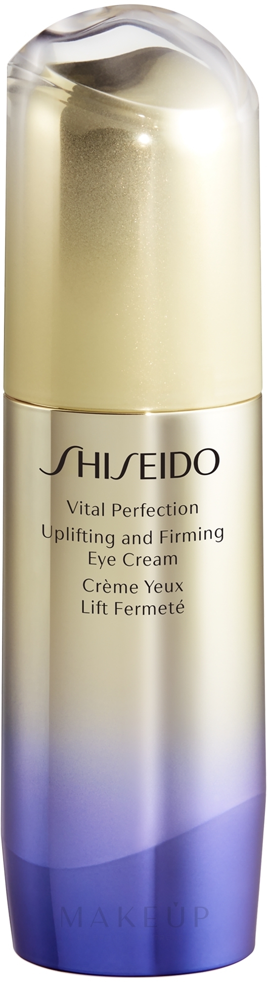 Straffende Creme für die Augenpartie mit Lifting-Effekt - Shiseido Vital Perfection Uplifting And Firming Eye Cream — Bild 15 ml