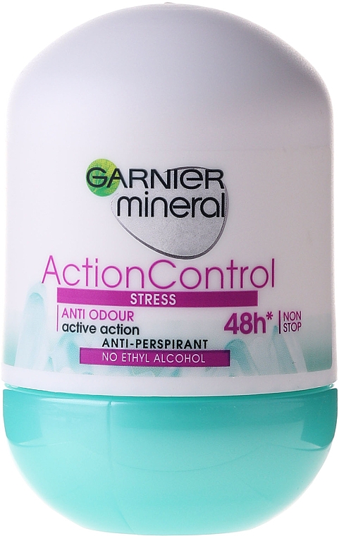 Deo Roll-on Antitranspirant - Garnier Mineral Action Control Stress 48h Deodorant — Bild N1