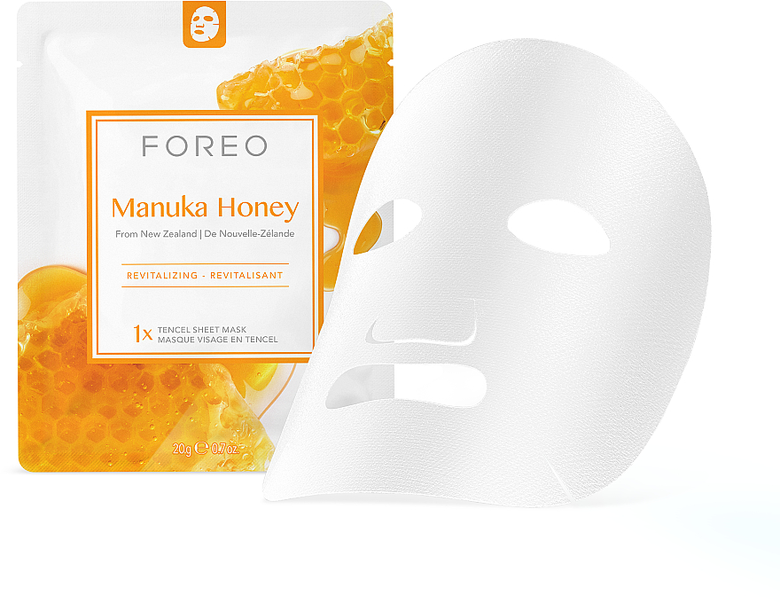 Revitalisierende Smart-Tuchmaske für das Gesicht mit Manuka-Honig - Foreo Manuka Honey Sheet Mask — Bild N1