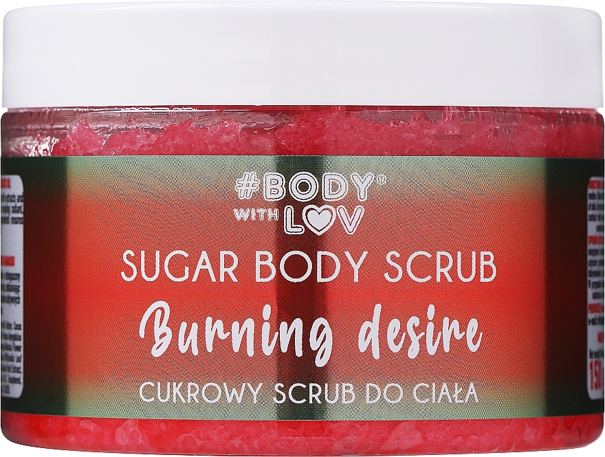 Körperpeeling aus Zucker - Body with Love Burning Desire Sugar Body Scrub — Bild N2
