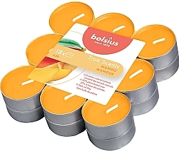 Teelicht-Set Mango, 18 x 4H  - Bolsius Mango Candle — Bild N2