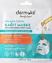 Düfte, Parfümerie und Kosmetik Tuchmaske-Serum mit Kollagen - Dermokil Clay & Collagen Serum Sheet Mask