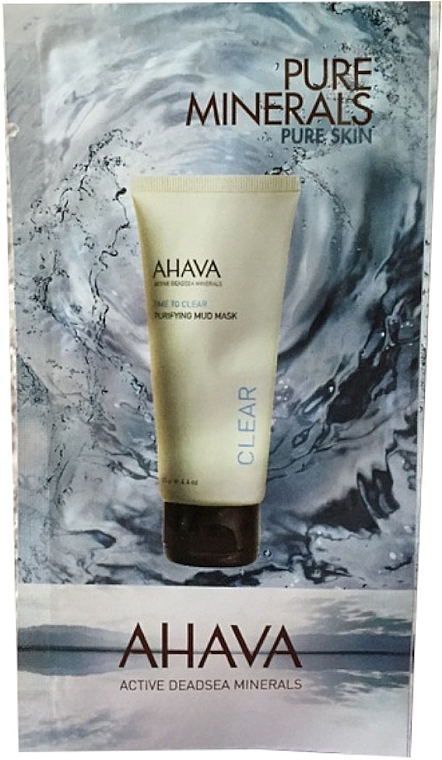 Reinigende Gesichtsmaske - Ahava Time To Clear Purifying Mud Mask (Probe)  — Bild N1