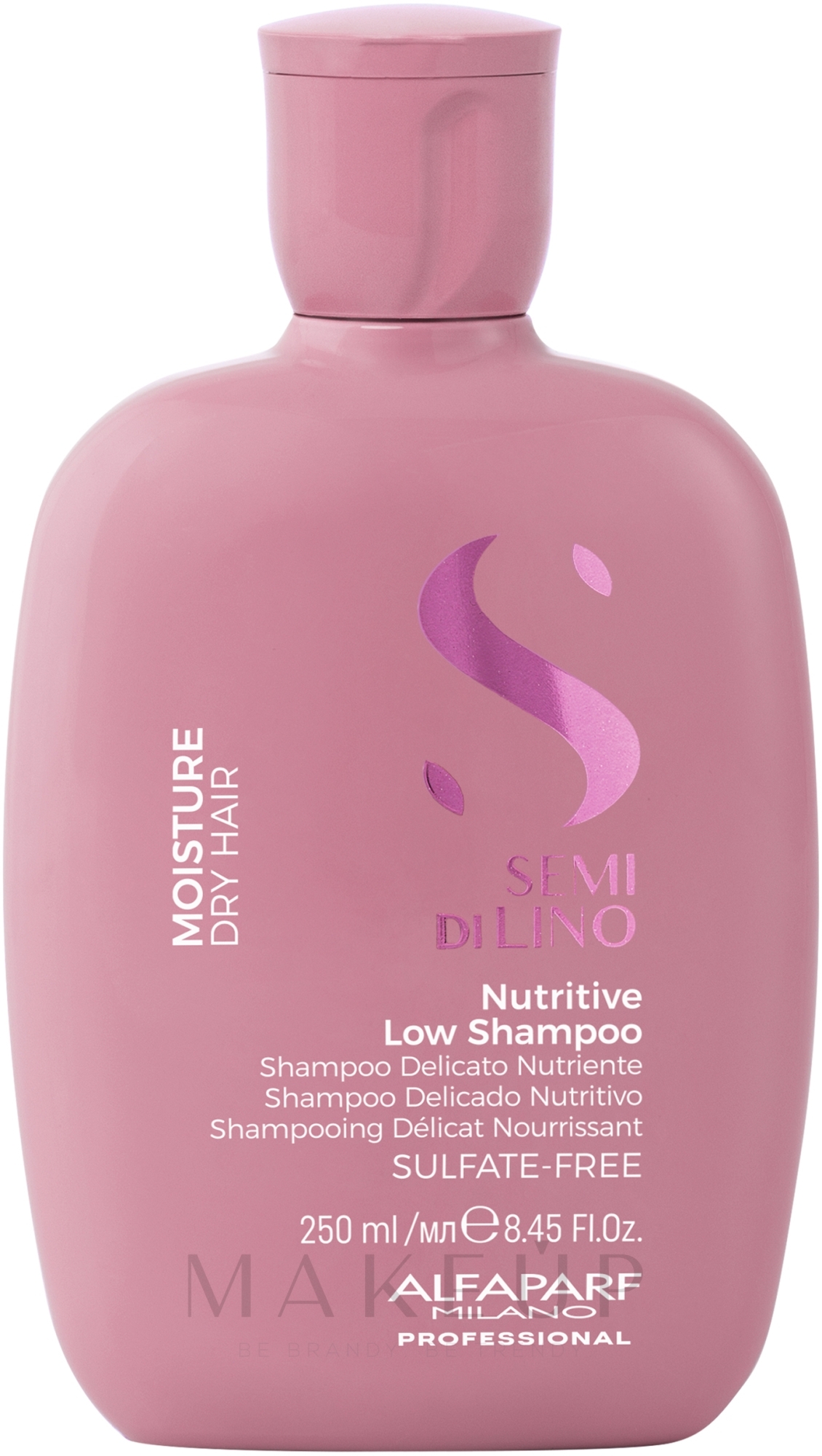 Feuchtigkeitsspendendes Shampoo für trockenes Haar - Alfaparf Semi Di Lino Nutritive Low Shampoo — Bild 250 ml