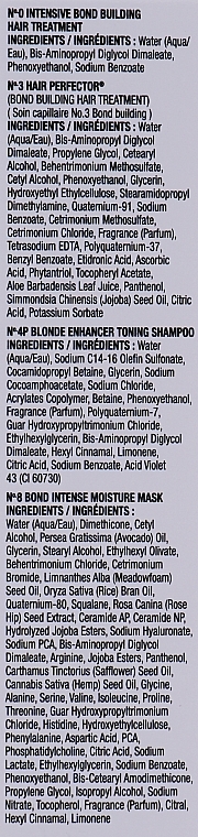 Set - Olaplex Unbeakable Blondes Mini Kit (elixir/40ml + elixir/30ml + shm/20ml + mask/20ml) — Bild N3