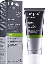 Feuchtigkeitsspendendes Gesichtscreme-Gel - Tolpa Dermo Men Pure Cream — Bild N2