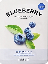 Düfte, Parfümerie und Kosmetik Vitalisierende und feuchtigkeitsspendende Tuchmaske mit Heidelbeerextrakt - It's Skin The Fresh Blueberry Mask Sheet