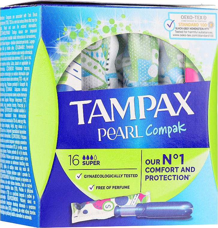 Tampons mit Applikator 16 St. - Tampax Compak Pearl Super — Bild N3