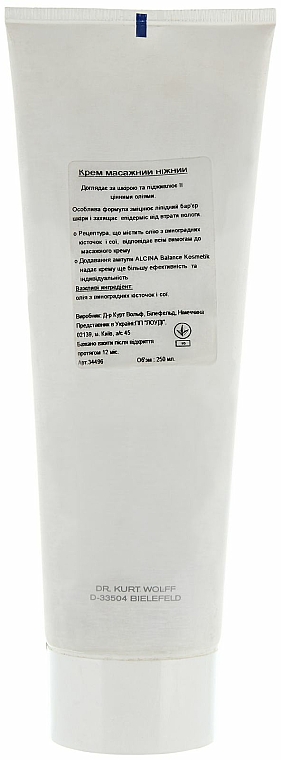 Verwöhnende Massagecreme - Alcina Massage Cream — Bild N2