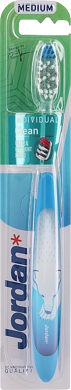 Zahnbürste mittel blau mit Eisbär - Jordan Individual Clean Medium — Bild N1
