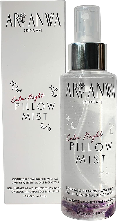 Beruhigendes Schlafwohl-Kissenspray mit Lavendel und ätherischen Ölen - ARI ANWA Skincare Calm Night Pillow Mist — Bild N1