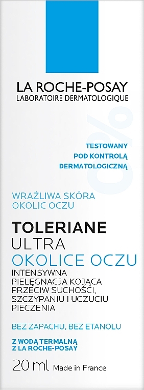 Feuchtigkeitsspendende Augencreme für empfindliche Haut - La Roche-Posay Toleriane Ultra Eye Cream — Bild N4