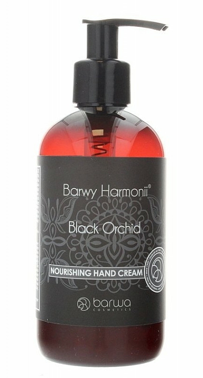 Pflegende Handcreme Schwarze Orchidee - Barwa Harmony Black Orchid Nourishing Hand Cream  — Bild N1