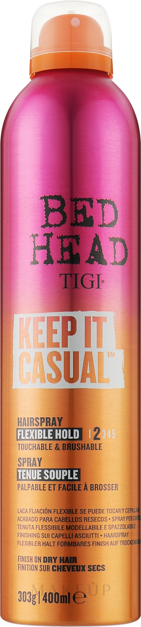 Haarspray mit flexiblem Halt - Tigi Bed Head Keep It Casual Hairspray — Bild 400 ml