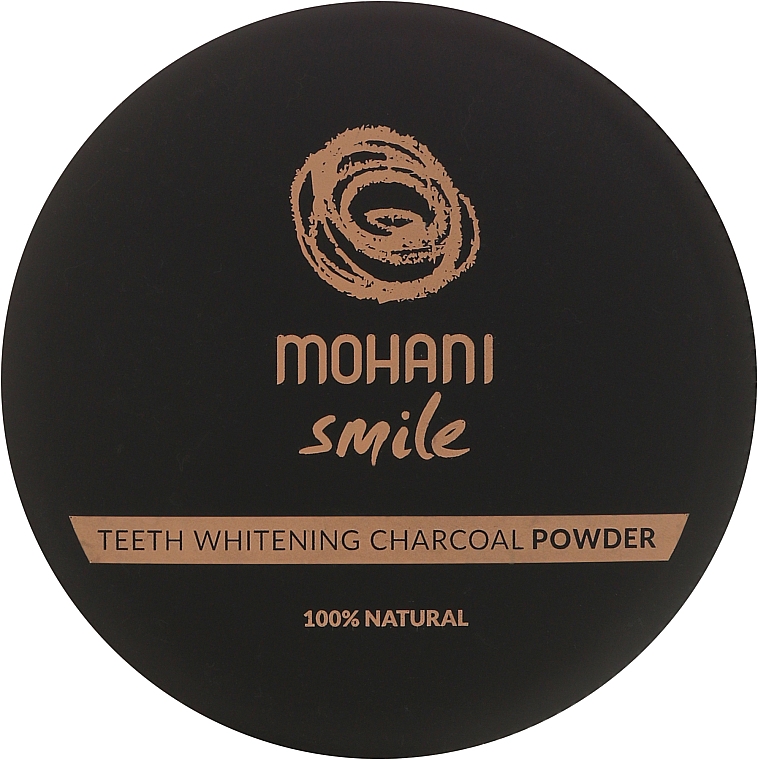 100% Natürliches aufhellendes Zahnpulver mit Holzkohle - Mohani Smile Teeth Whitening Charcoal Powder — Bild N2