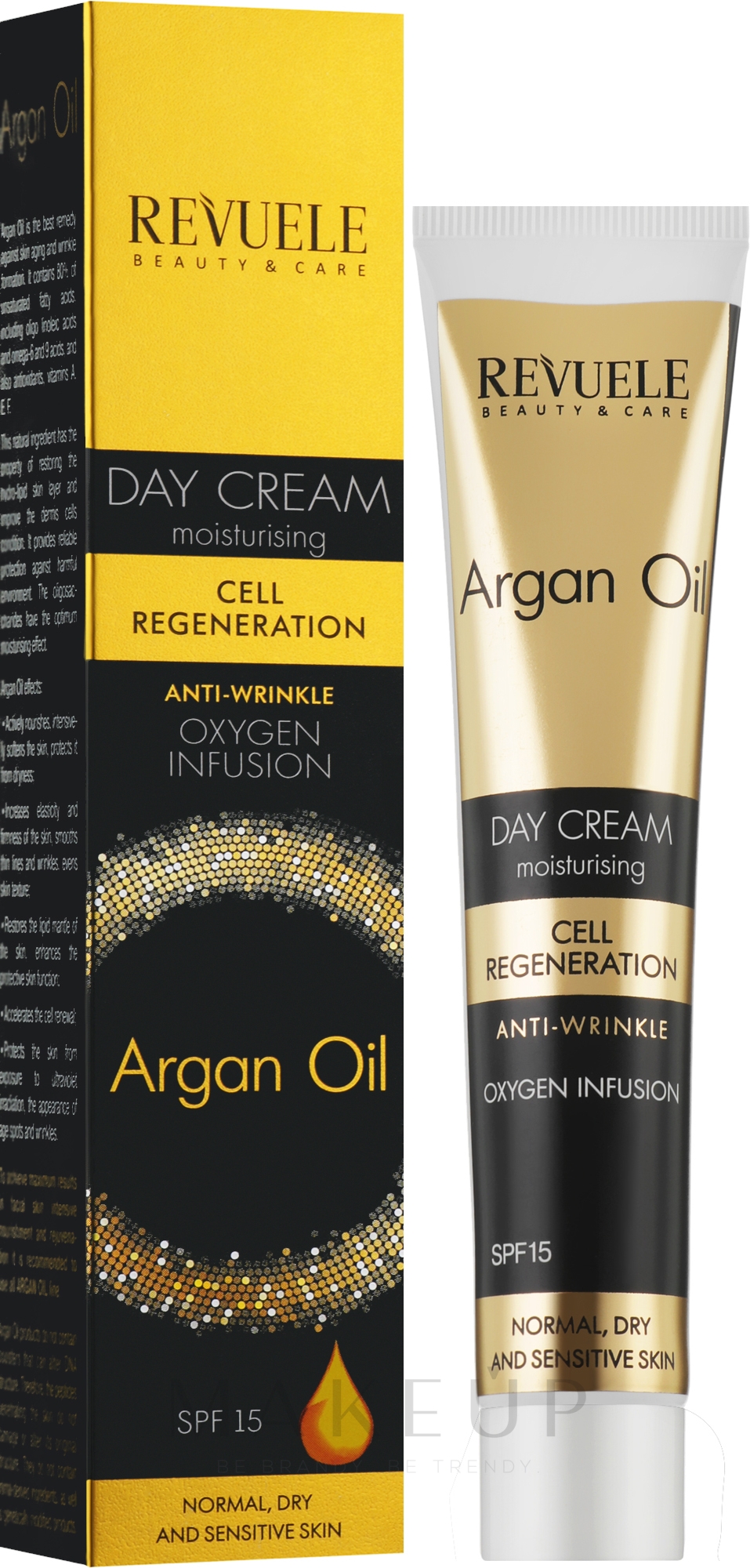 Feuchtigkeitsspendende Anti-Falten Tagescreme mit Arganöl - Revuele Argan Oil Day Cream — Bild 50 ml