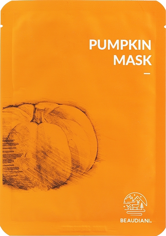 Tuchmaske für das Gesicht mit Kürbis für einen strahlenden Teint - Beaudiani Pumpkin Mask — Bild N1