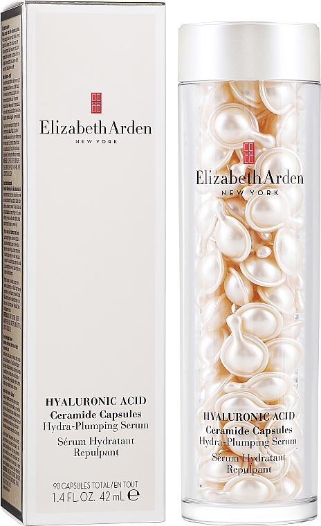 Feuchtigkeitsspendendes Gesichtsserum mit Ceramiden und Hyaluronsäure in Kapselform - Elizabeth Arden Hyaluronic Acid Ceramide Capsules Hydra-Plumping Serum — Bild N12