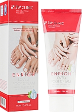 Regenerierende Fußcreme mit Hyaluronsäure - 3W Clinic Enrich Lovely Foot Treatment — Bild N1