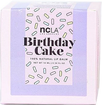 Natürlicher pflegender Lippenbalsam Geburtstags-Kuchen mit Kokosöl, Shea-, Kakao- und Avocadobutter - NCLA Beauty Balm Babe Birthday Cake Lip Balm — Bild N4