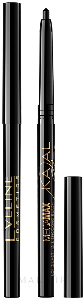 Kajalstift - Eveline Cosmetics Kajal Mega Max — Foto Black