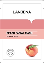 Düfte, Parfümerie und Kosmetik Serum-Gesichtsmaske mit Pfirsichextrakt - Lanbena Peach Serum Facial Mask