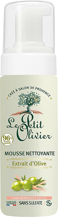 Gesichtsreinigungsschaum mit Olivenöl - Le Petit Olivier Face Cares With Olive Oil