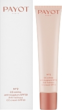 Korrigierende CC Gesichtscreme gegen Rötungen SPF 50+ - Payot Creme №2 CC Cream — Bild N2