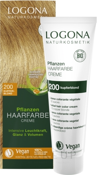 Haarfarbe-Creme - Logona Herbal Hair Colour Cream — Bild 200 - Copper Blonde