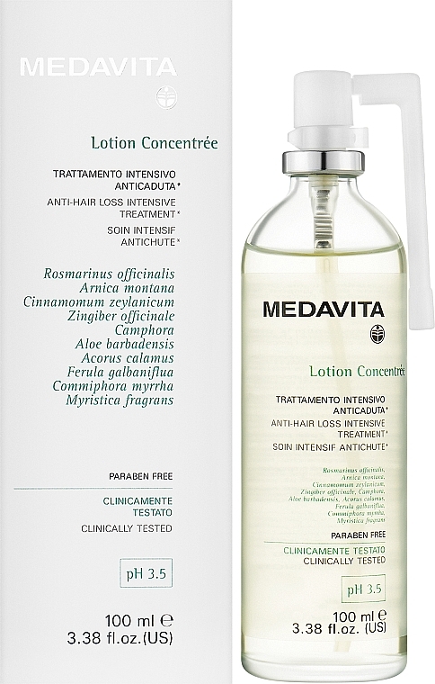 Spray gegen Haarausfall - Medavita Lotion Concentree Anti-Hair Loss Spray — Bild N2