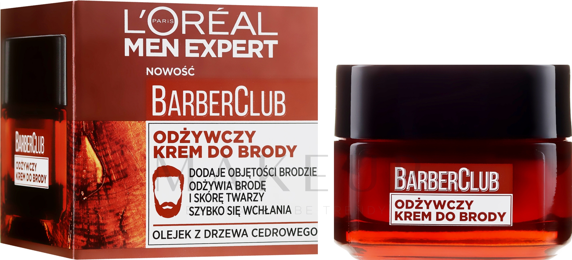 Pflegende Bartcreme mit Zedernholzöl - L'Oreal Paris Men Expert Barber Club — Bild 50 ml