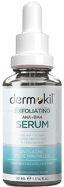 Peeling-Serum mit Niacinamid - Dermokil Exfoliating AHA+BHA Serum — Bild N1