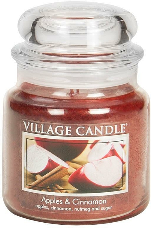 Duftkerze Apples & Cinnamon - Village Candle Apples & Cinnamon Glass Jar — Bild N3