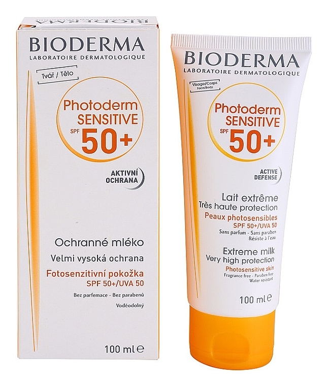 Sonnenschutzmilch für lichtempfindliche Haut SPF 50+ - Bioderma Photoderm Sensitive SPF50+ Lait Extreme — Bild N1