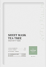 Tuchmaske für das Gesicht Tee Baum - Village 11 Factory Active Clean Sheet Mask Tea Tree — Bild N1