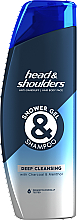 Düfte, Parfümerie und Kosmetik 2in1 Duschgel-Shampoo gegen Schuppen - Head & Shoulders Deep Cleansing Shower Gel & Shampoo