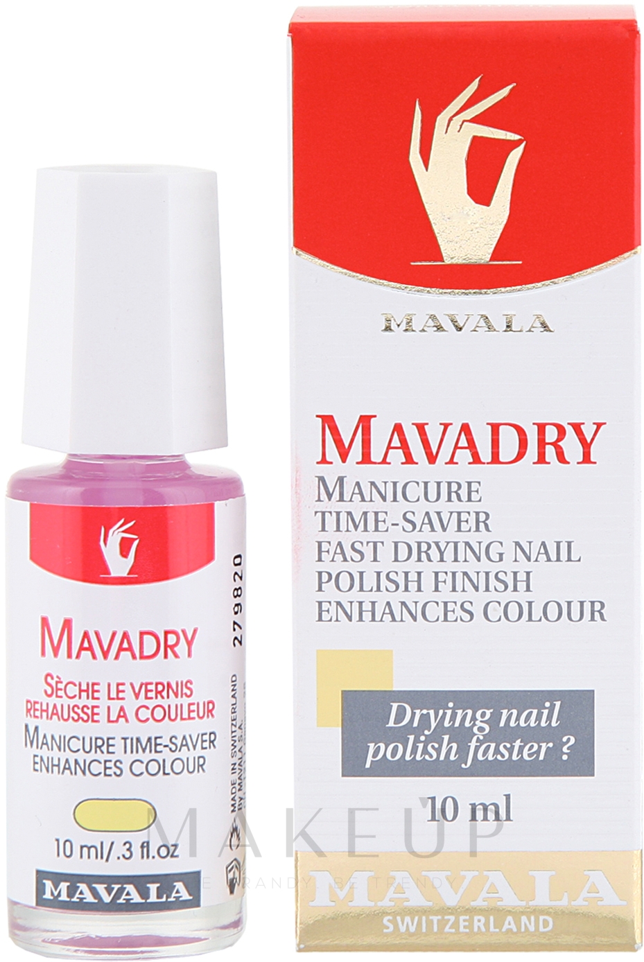 Schnelltrocknender Nagelüberlack - Mavala Mavadry — Bild 10 ml