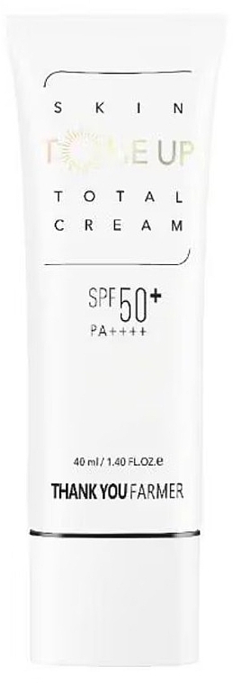 Creme-Basis für das Gesicht - Thank You Farmer Skin Tone Up Total Cream SPF50+ PA++++  — Bild N1