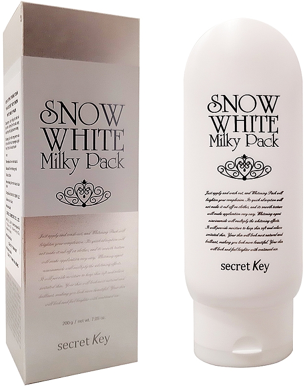 Aufhellende Gesichtsmaske - Secret Key Snow White Milky Pack — Bild N1