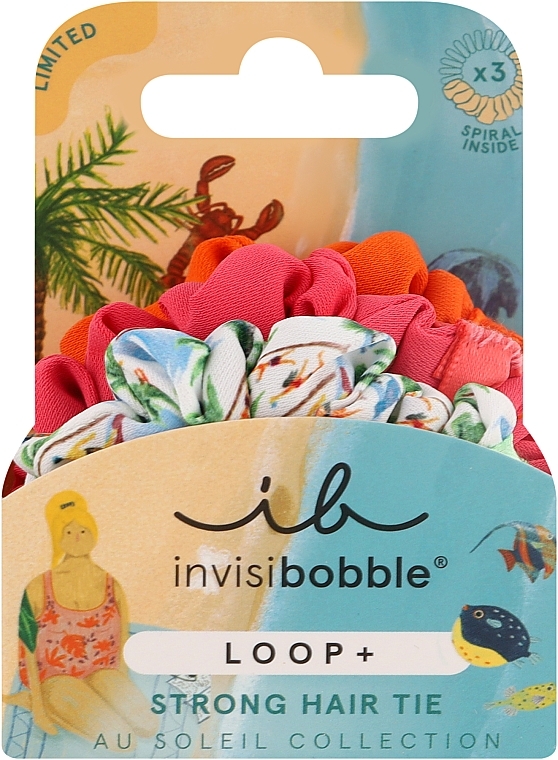 Haargummi-Armband, 3 St. - Invisibobble Loop+ Au Soleil Beachy Bliss — Bild N1