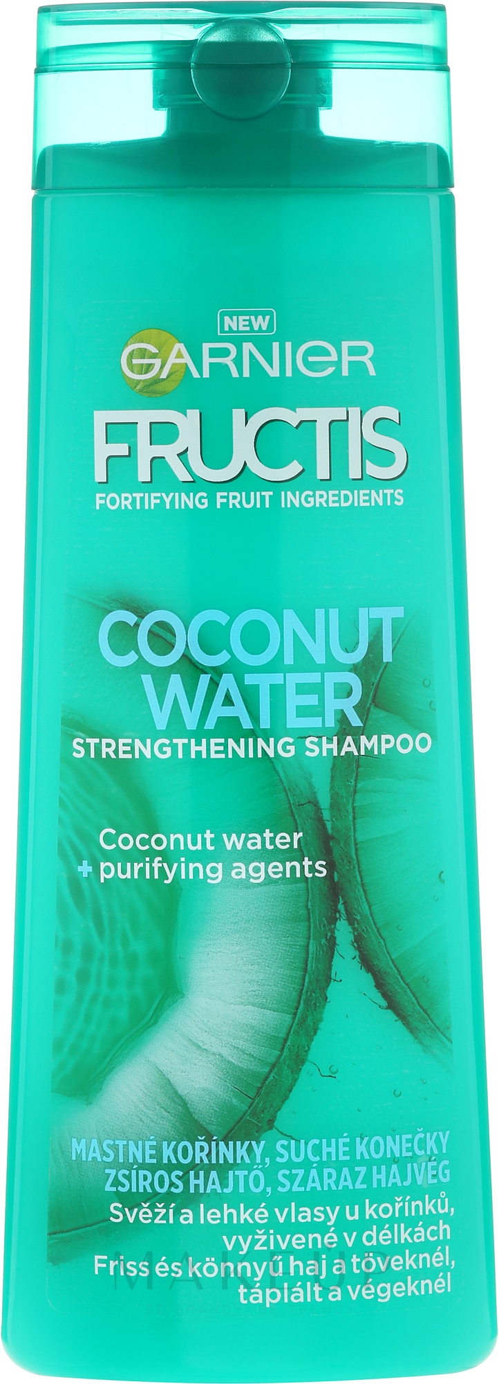 Stärkendes Shampoo mit Kokosnusswasser - Garnier Fructis Coconut Water Strengthening Shampoo — Bild 400 ml
