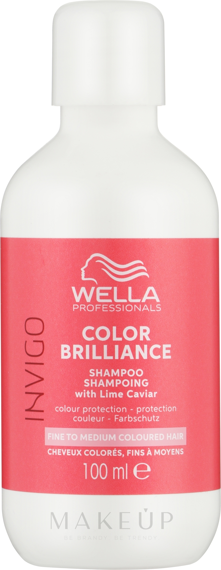 Schützendes Shampoo für feines bis normales, coloriertes Haar - Wella Professionals Invigo Brilliance Fine Hair Shampoo — Bild 100 ml