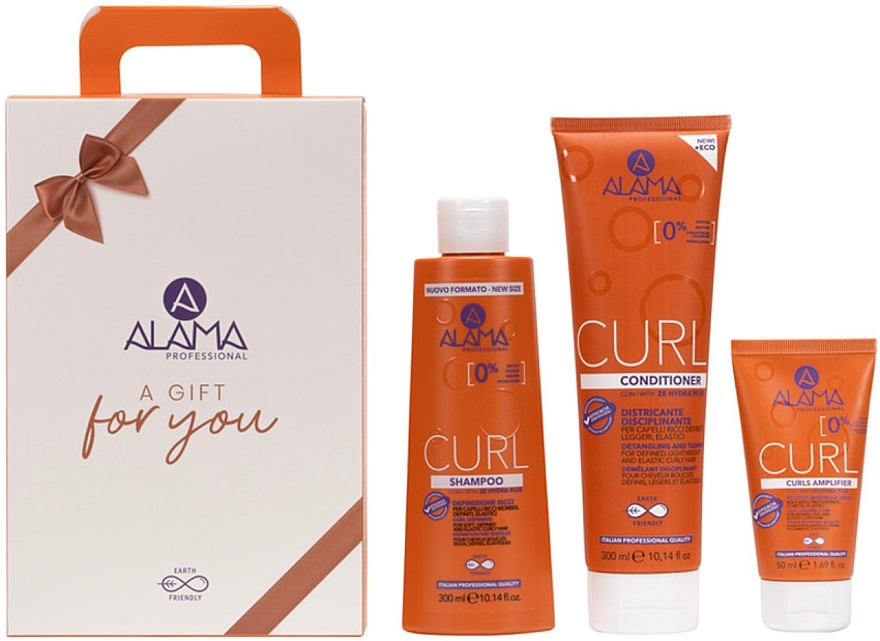 Set - Alama Curl A Gift For You (shm/300ml + h/cond/300ml + h/fluid/50ml) — Bild N1